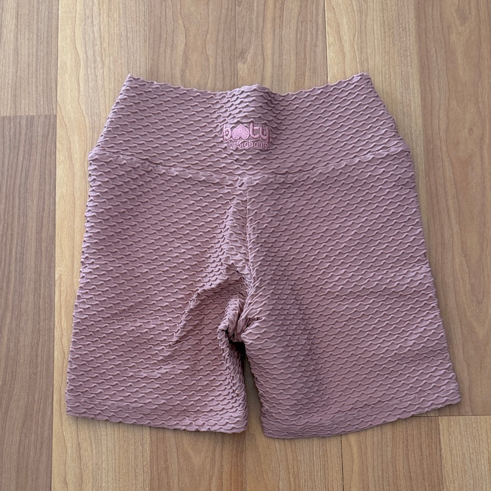 Booty by Brabants Croco Blush Pink bike shorts. One size.